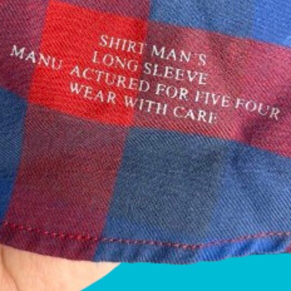 Brand: Five Four Plaid Grunge Shirt - Picture 5 of 7